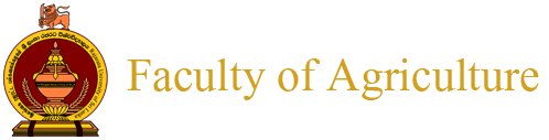 Logo of Factuly of Agriculture Rajarata University